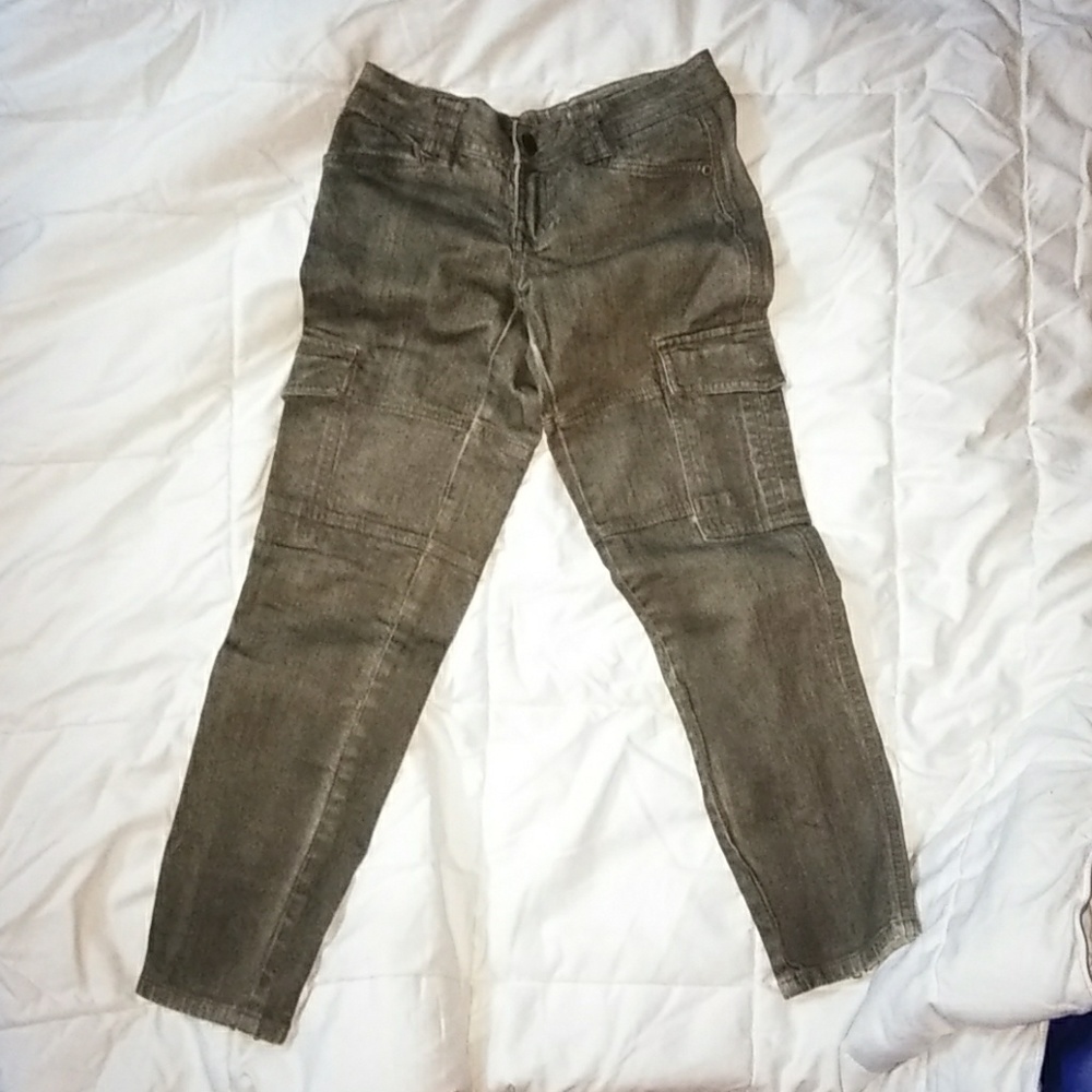 Rachel Roy Coated Cargo jeans size 24